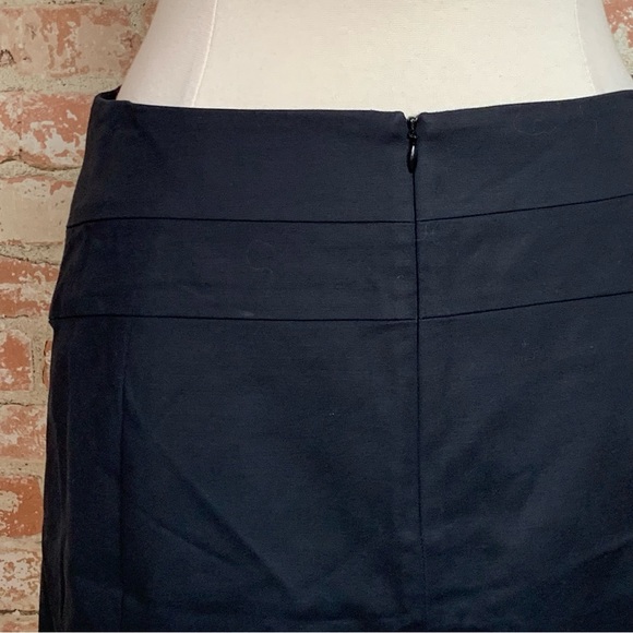 Banana Republic Black Skirt Size 12 Stretch Straight - Picture 5 of 6